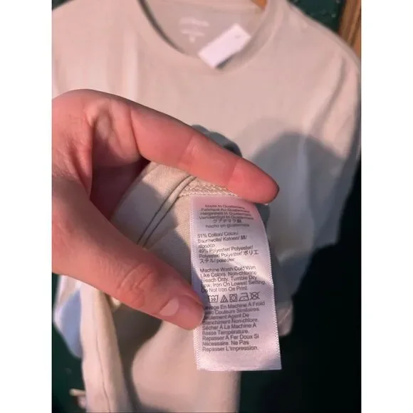 J.Crew “Call Me Old Fashioned” Shirt NWT Cream Sz Medium - Picture 3 of 4